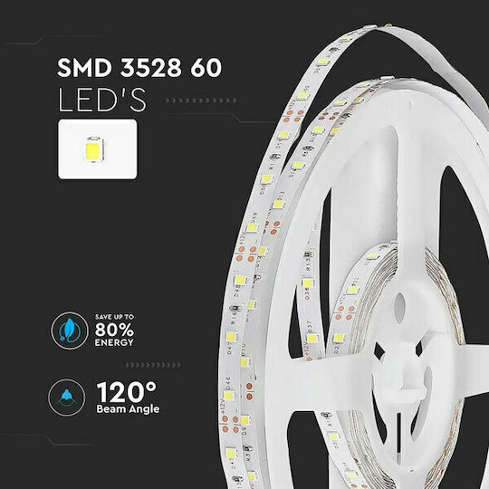 V-TAC LED Strip 12V Blue Light 5m Type SMD3528
