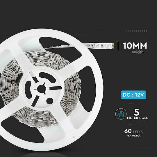 V-TAC LED Strip 12V Yellow Light 5m Type SMD5050