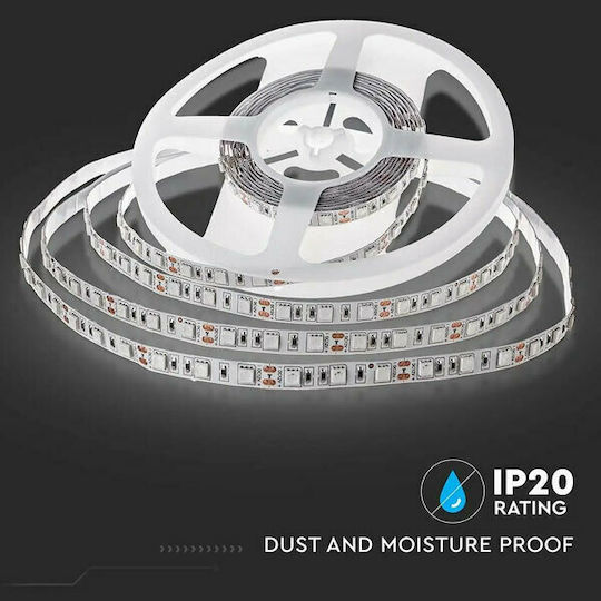 V-TAC Ταινία LED 12V Φυσικό Λευκό Φως 5m Τύπου SMD5050