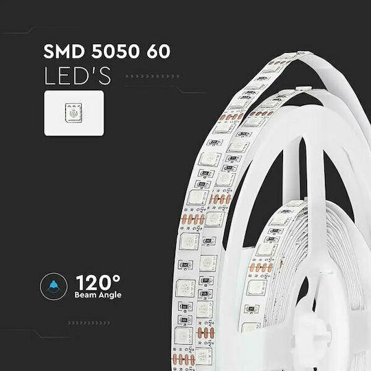V-TAC LED Strip 12V Yellow Light 5m Type SMD5050