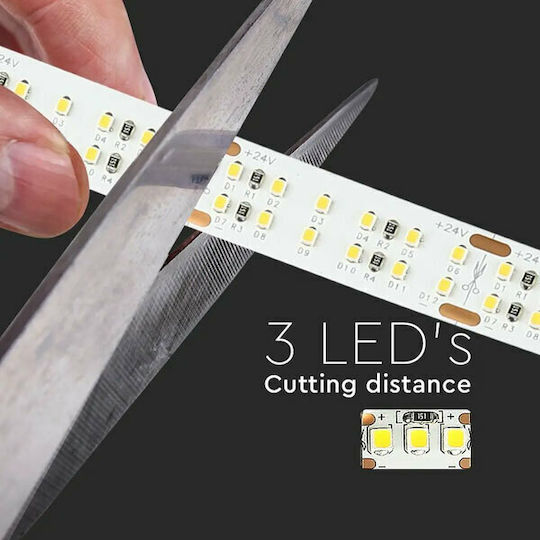V-TAC LED Strip 24V Natural White Light 5m Type SMD2216