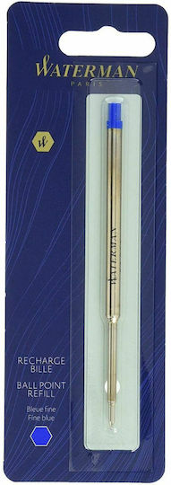 Waterman Ballpoint Fine Replacement Ink for Pen Fine Blue