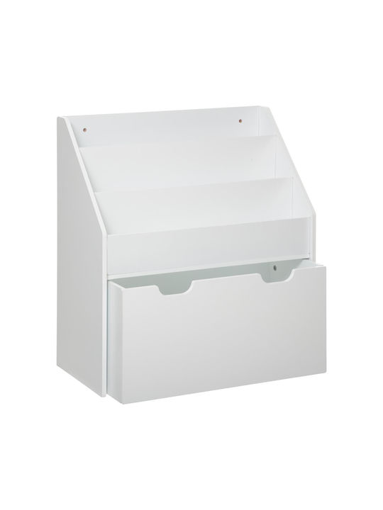 Παιδική Ραφιέρα Δαπέδου White 62.7x30x70εκ.