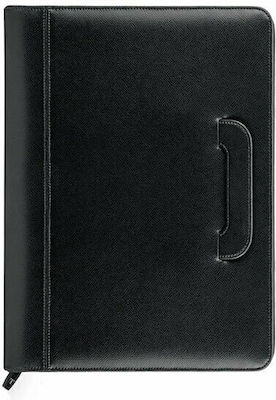 Next Clipboard Bifold Conference for Paper A4 Black Portfolio 1pcs