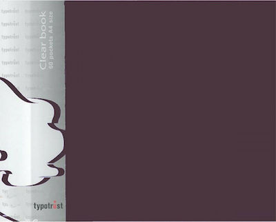 Typotrust Ντοσιέ Σουπλ με 100 Διαφάνειες για Χαρτί A4 Μπορντό