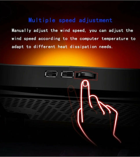 Nuoxi H1 Cooling Pad for Laptop up to 17" with 3 Fans and Illumination
