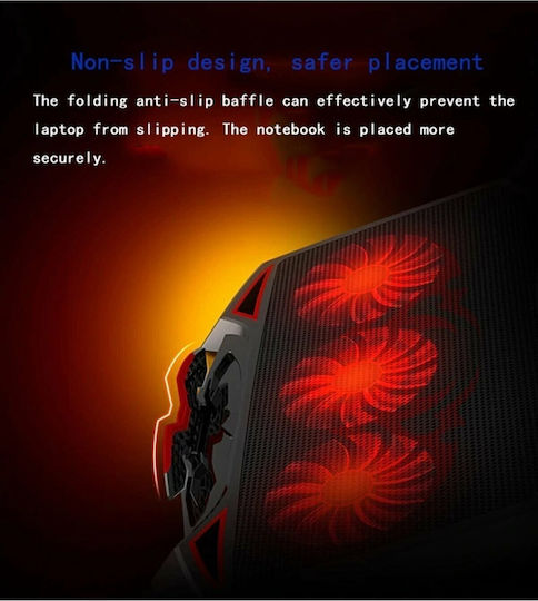 Nuoxi H1 Cooling Pad for Laptop up to 17" with 3 Fans and Illumination