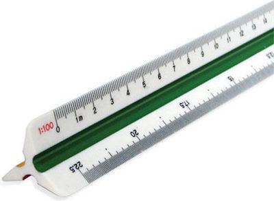 +Efo Triangular Reduction Scales Plastic 30cm with Handle