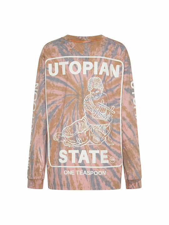 ONE TEASPOON UTOPIAN LONGSLEEVE ΜΠΛΟΥΖΑ 24885-TIE DYE