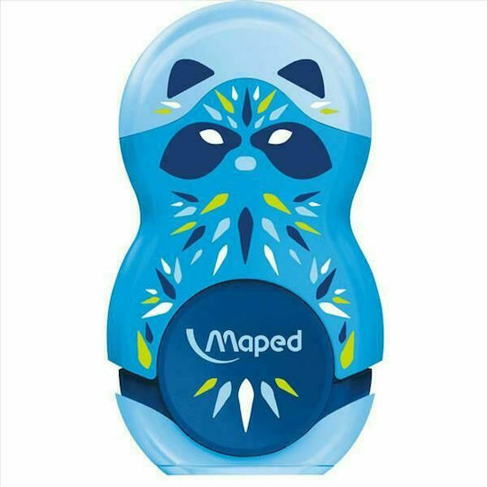 Maped Loopy Mini Cute Πλαστική Ξύστρα με Γόμα (Διάφορα Χρώματα) 1τμχ