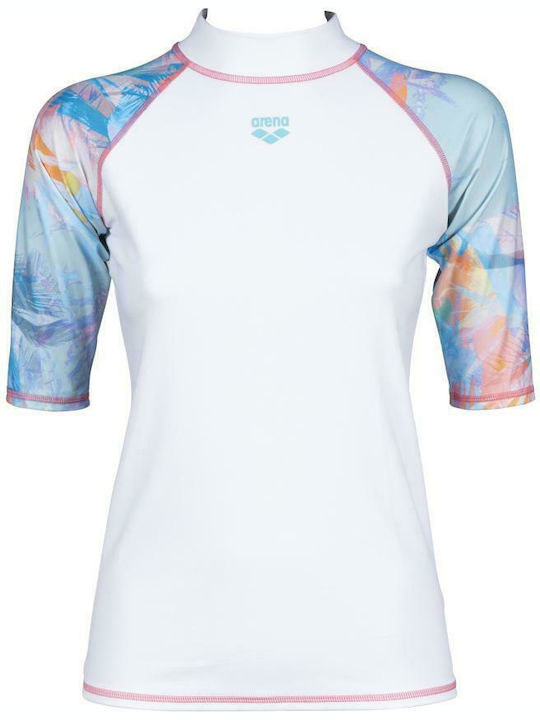 Arena Allover Women's Long Sleeve Sun Protection Shirt White