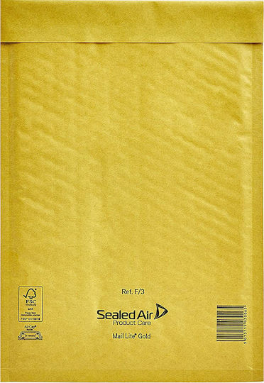 Sealed Air Envelope Bag Type with Bubble Wrap 1pcs in Yellow Color Lite Gold