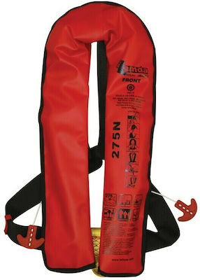 Lalizas SOLAS/MED Automatic Life Jacket Horseshoe Buoy Adults Lamda Φουσκωτό 275N 71216