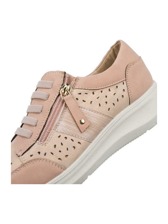 2222 Γυναικεία Ανατομικά Sneakers Ροζ