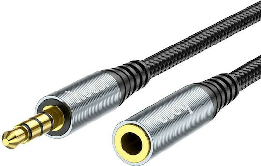Hoco 3.5mm Jack Cables Audio Cable TRRS 3.5mm Male - 3.5mm Female Black 2m UPA20
