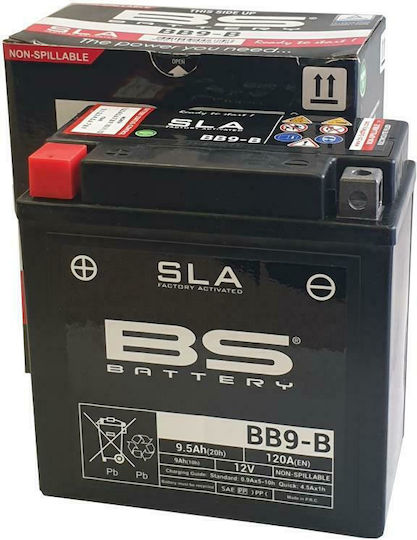 BS GEL Baterie Motocicleta YB9-B 115A cu Capacitatea 9Ah