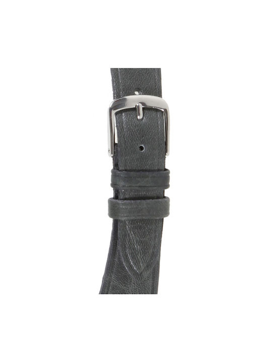 Tzevelion Leather Strap Gray 14mm