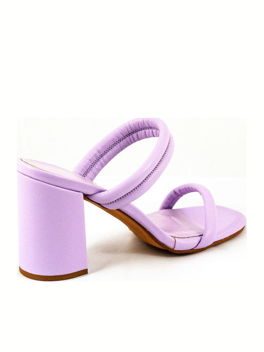 Leather Sandals Purple