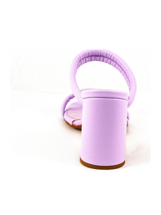 Leather Sandals Purple