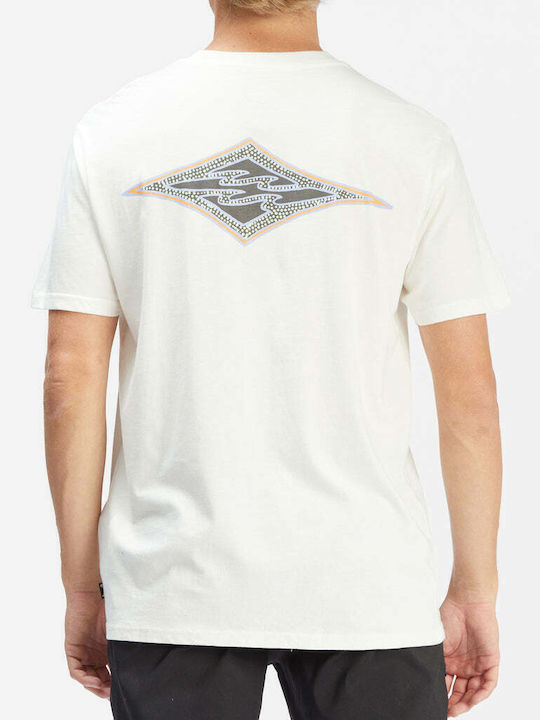 Billabong Adiv Otis Diamond T-shirt Bărbătesc cu Mânecă Scurtă Alb