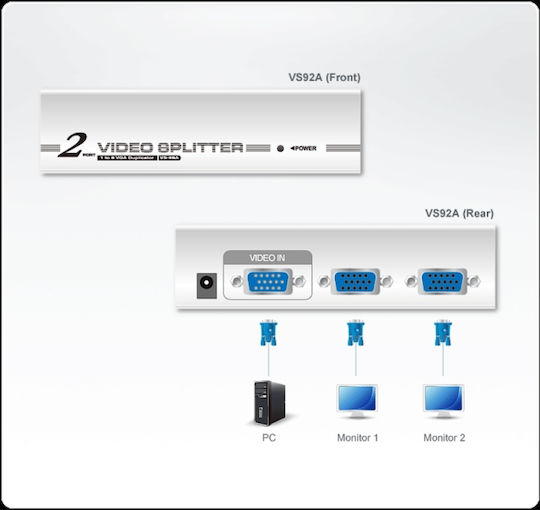 Aten VS92A/6381 2-Port