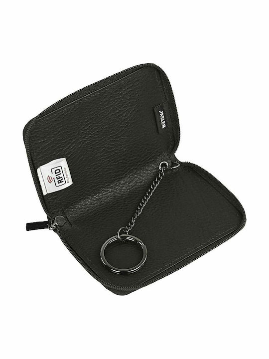 Δερμάτινο Ανδρικό Πορτοφόλι με RFID Μαύρο