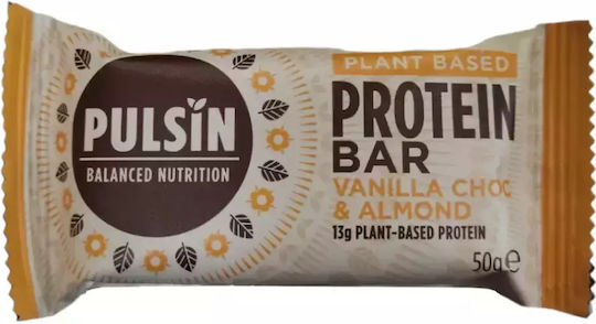 Pulsin Booster Bar with 27% Protein & Flavor Chocolate Vanilla 50gr