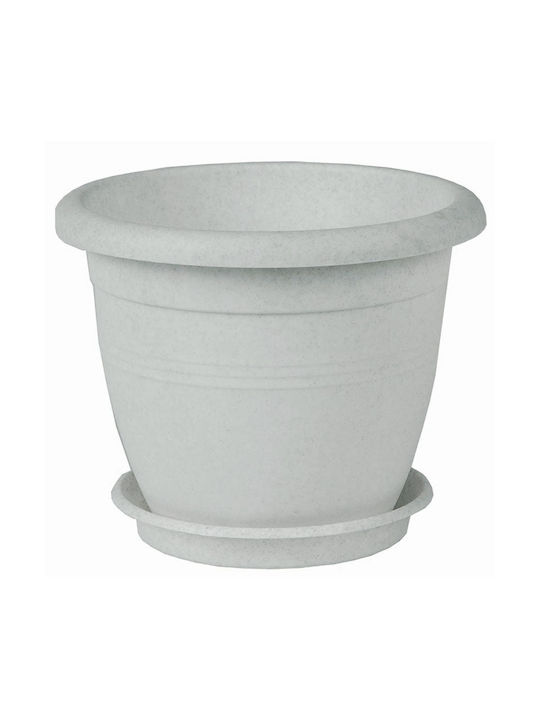 Viomes Terracotta 238 Flower Pot 23x18cm Granite