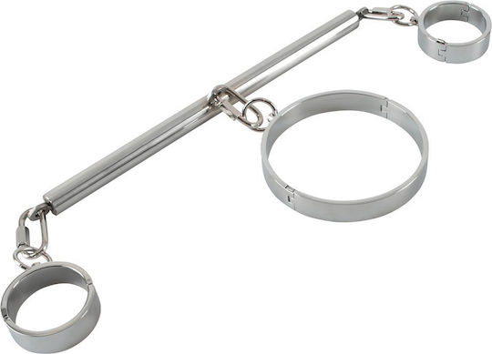 You2Toys Bad Kitty Restraint Set with Pillory Μπάρα Ακινητοποίησης σε Γκρι Χρώμα