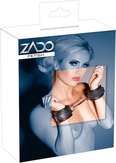 Zado Fetish Leather Cuffs Cătușe în Culoare Negru