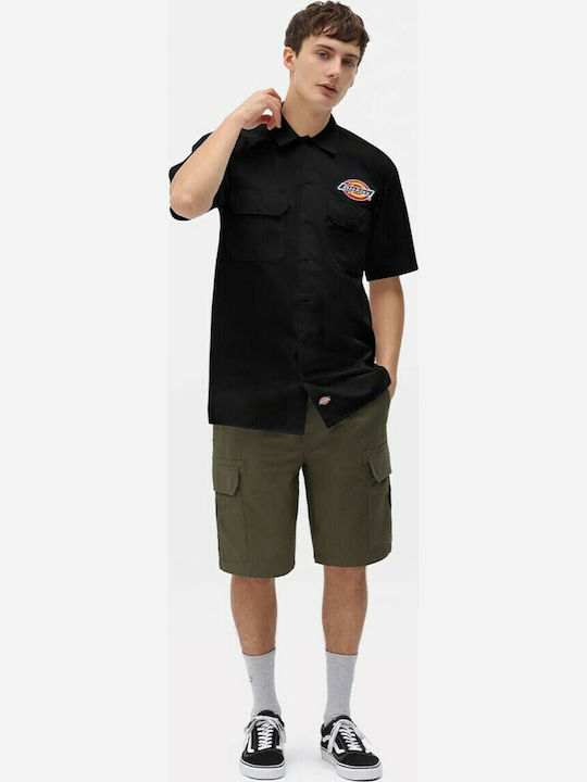 Clintondale Rec Short-sleeved Denim Shirt Black
