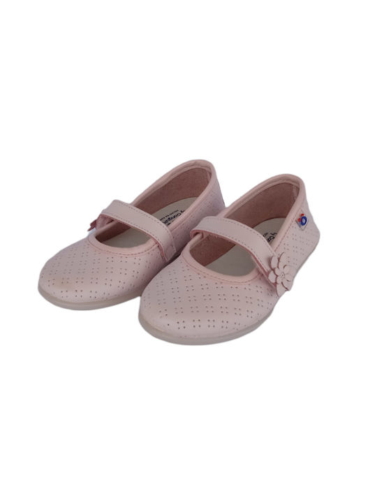 Conguitos Kids Ballerinas with Hoop & Loop Closure Pink