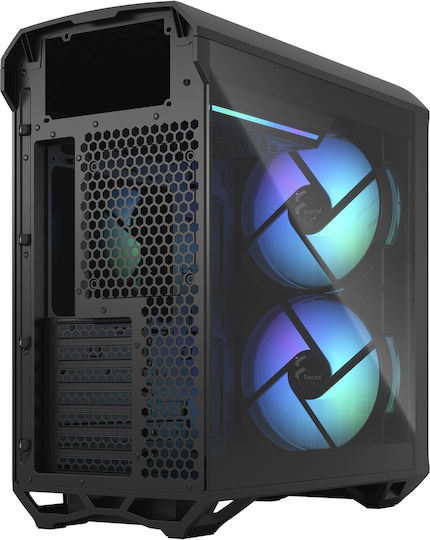 Fractal Design Torrent Compact RGB TG Light Tint Gaming Midi Tower Κουτί Υπολογιστή με Πλαϊνό Παράθυρο Γκρι