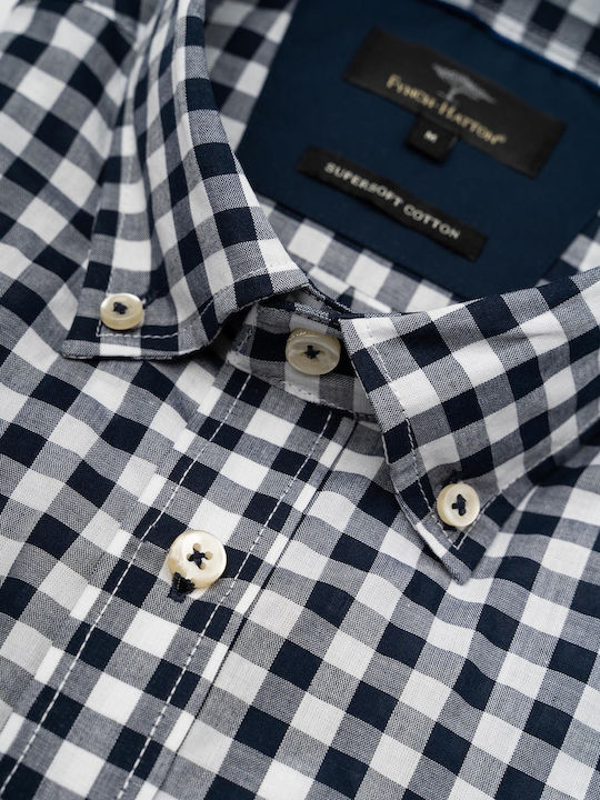 Fynch Hatton Πουκάμισο της σειράς Supersoft Cotton - 1122 8060 8062 Navy Check