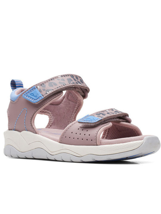 Kinder Sandalen Clowder Print K Rosa