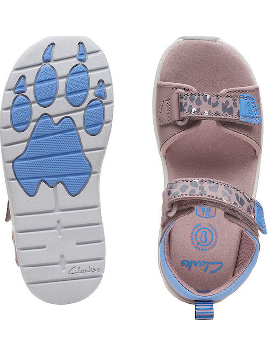 Kinder Sandalen Clowder Print K Rosa