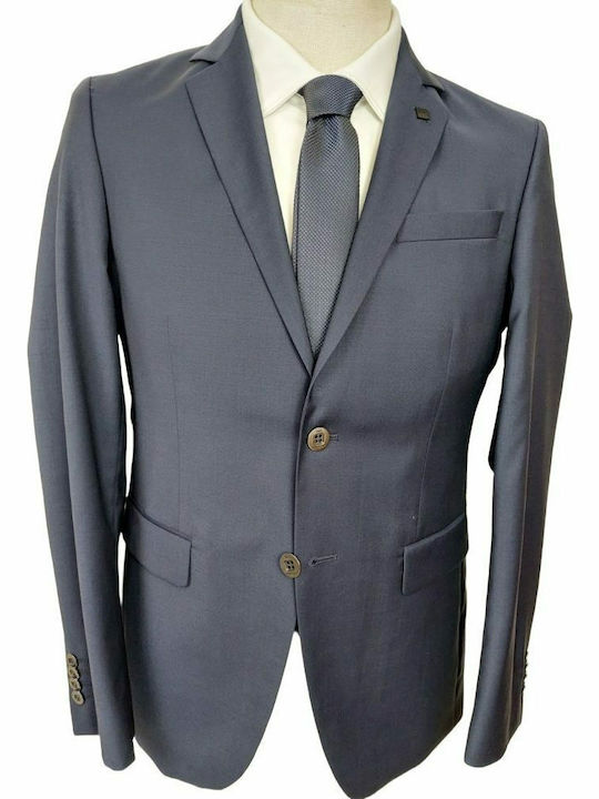 Iarna Costum Bărbați Albastru marin