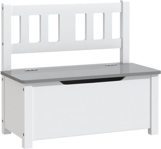Kids Table and Chairs Set made of Wood White vidaXL