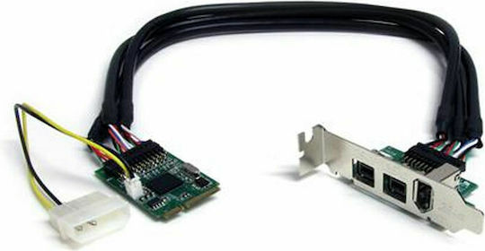 StarTech Κάρτα PCIe σε 3 θύρες Firewire 400 / Firewire 800