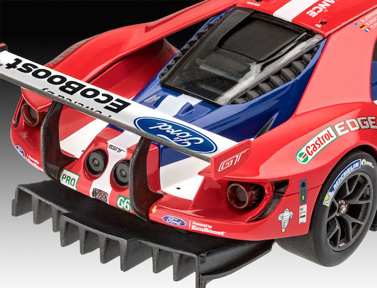 Revell Ford GT - Le Mans Фигура за Моделизъм Автомобил 88 Части в Мащаб 1:24 с Лепило и Бои 20.4x9.4x4.7см.