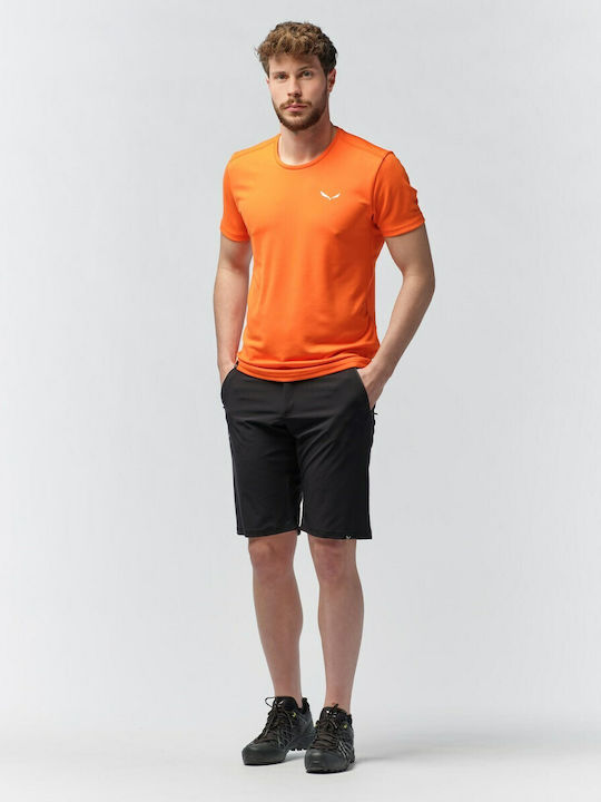 Salewa Talveno Durastrech Ανδρικό Κοντό Παντελόνι Πεζοπορίας Μαύρο