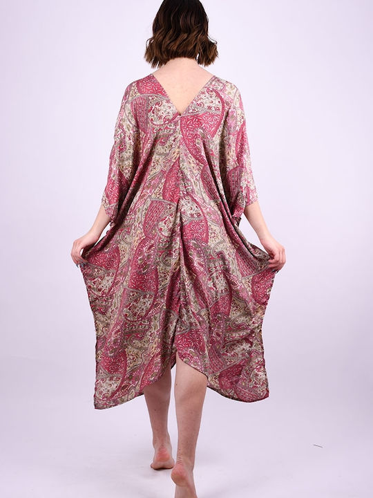 Strandkaftan mit rosa Häschen