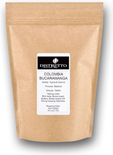 Distretto Roasters Cafea Espresso Arabica Columbia Bucaramanga Boabe 250gr