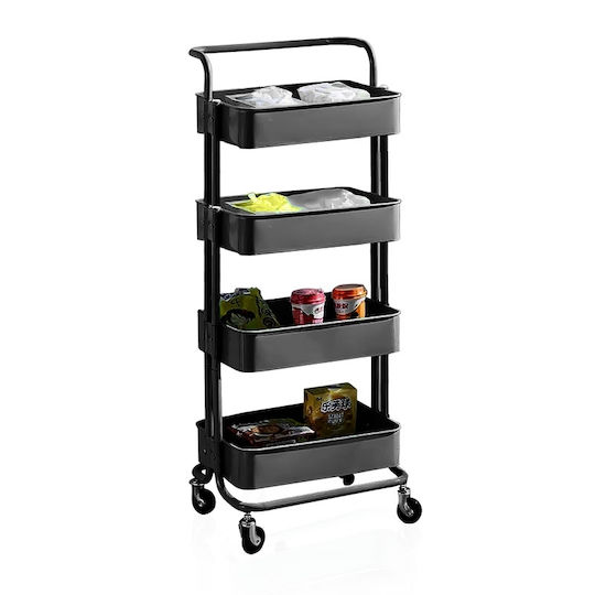 Wheeled Metallic Tool Carrier W45xD35xH107cm