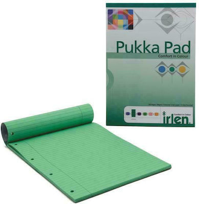 Pukka Notebook Block 100 Sheets A4 Ruled Green