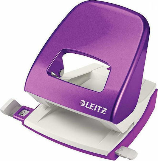 Leitz Wow 5008 Paper 2-Hole Puncher with Guide for 30 Sheets