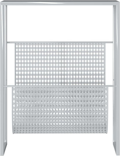 vidaXL Beistelltisch Metall Rechteckig Silber M35xL15xH45cm