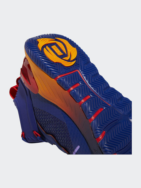D Rose Son Of Chi High Basketball Shoes Legacy Indigo / Purple Rush / Vivid Red