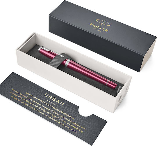 Parker Urban Core Writing Pen Medium Pink made of Brass with Blue Ink