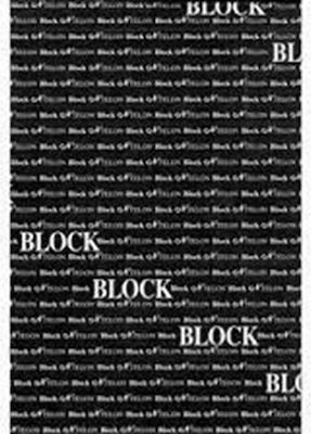 N.Telon Notebook Block 200 Sheets Ruled Black